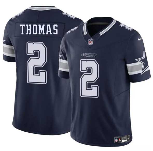 Men & Women & Youth Dallas Cowboys #2 Juanyeh Thomas Navy 2025 F.U.S.E. Vapor Untouchable Limited Stitched Jersey
